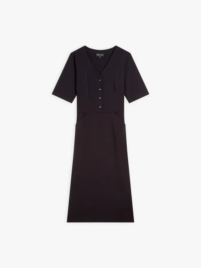 Agns B Dresses Women Black Crpe Polyamide Victoria Sheath Dress