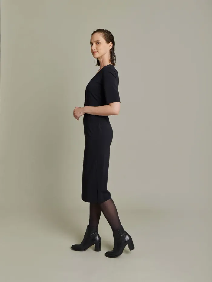 Agns B Dresses Women Black Crpe Polyamide Victoria Sheath Dress