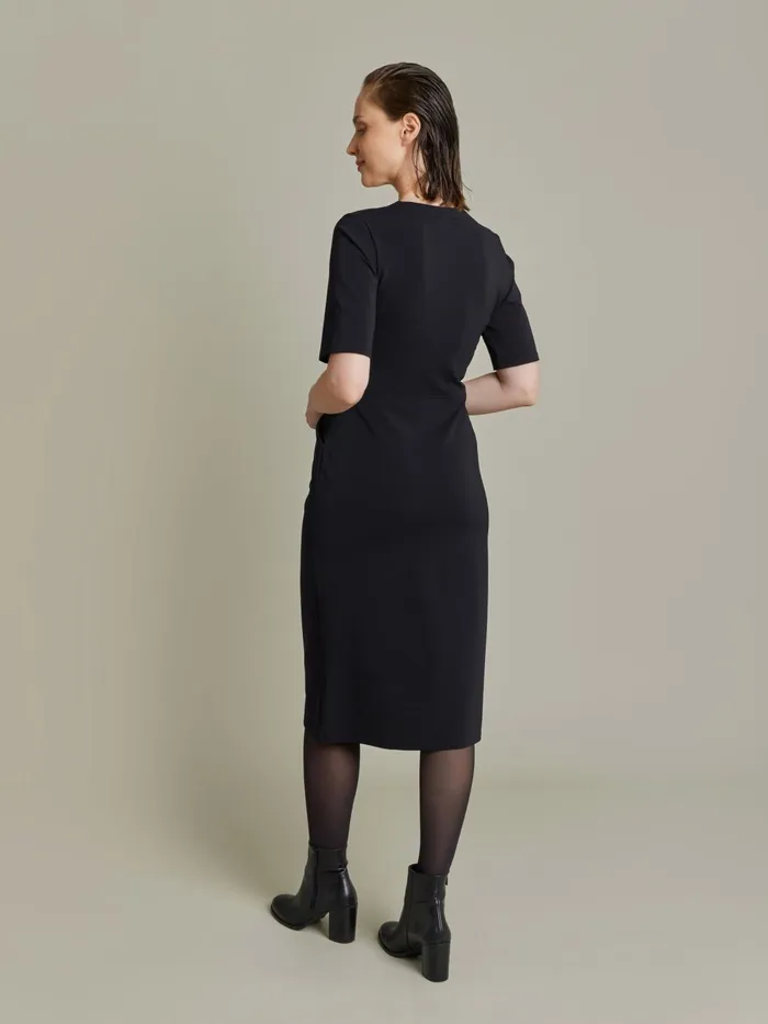 Agns B Dresses Women Black Crpe Polyamide Victoria Sheath Dress