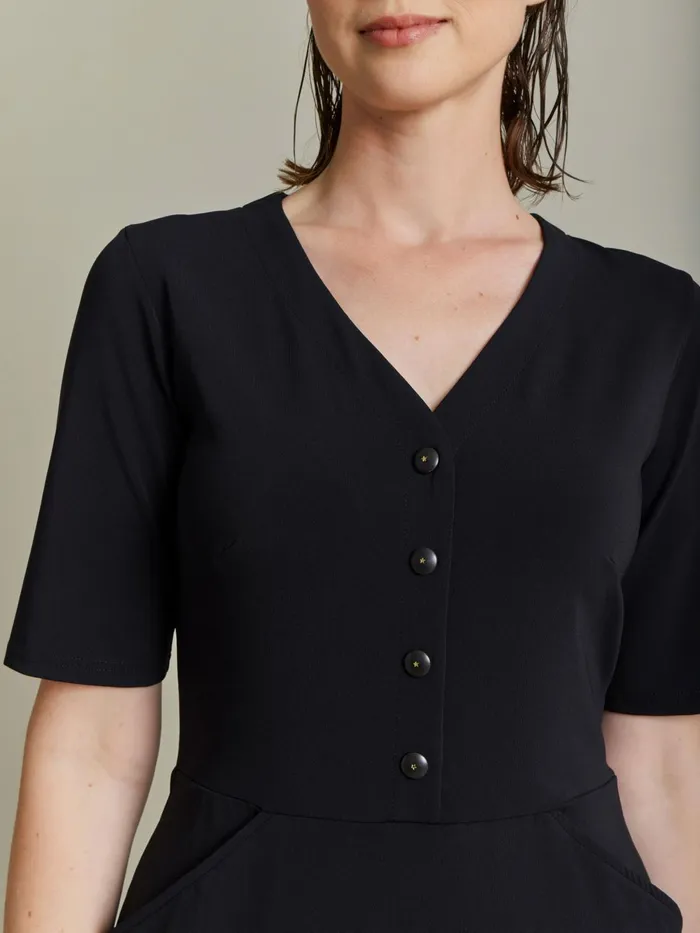 Agns B Dresses Women Black Crpe Polyamide Victoria Sheath Dress