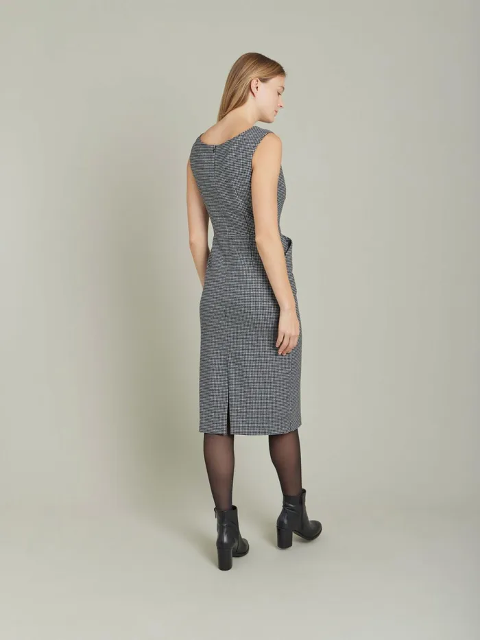 Agns B Dresses Women Black Houndstooth Vitti Sheath Dress