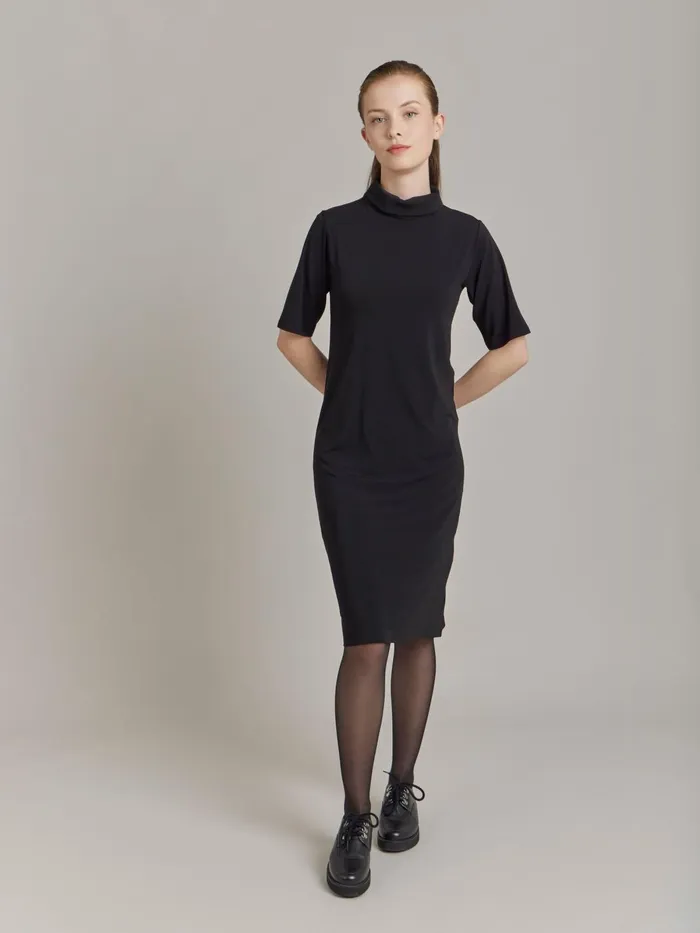 Agns B Dresses Women Black Jersey Crpe Moree Dress