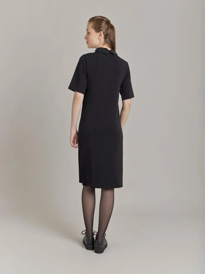 Agns B Dresses Women Black Jersey Crpe Moree Dress