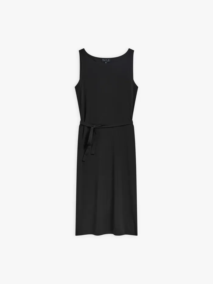 Agns B Dresses Women Black Viscose Blend Sleeveless Tempete Dress