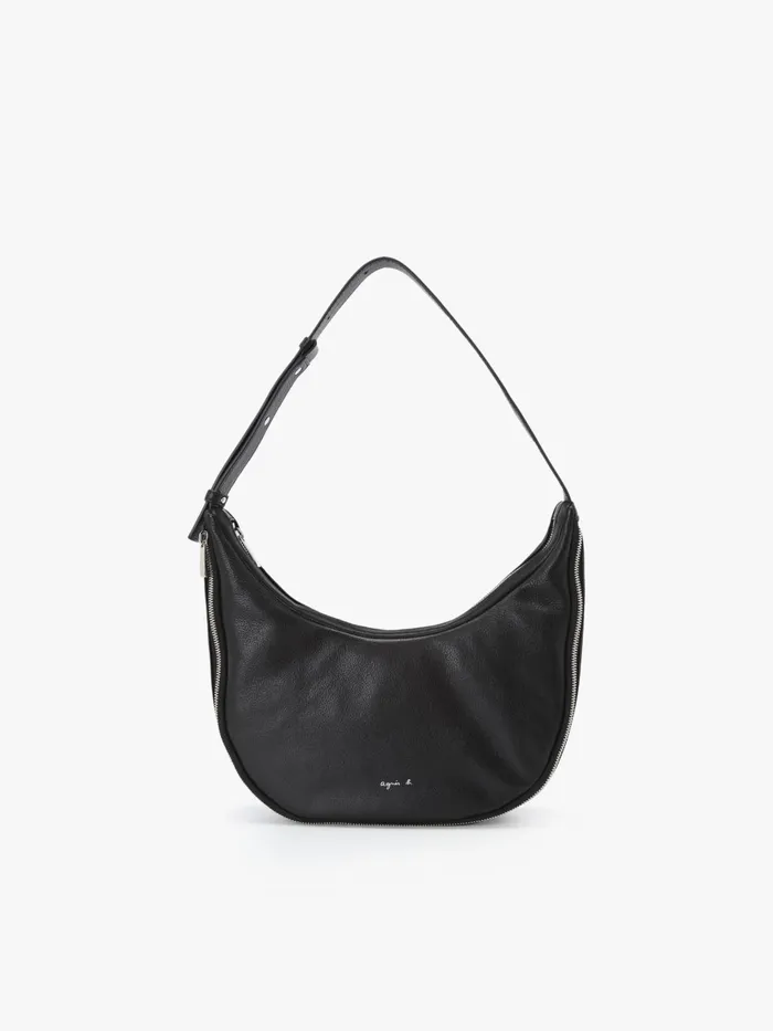 Agns B Handbags Women Black Leather Handbag