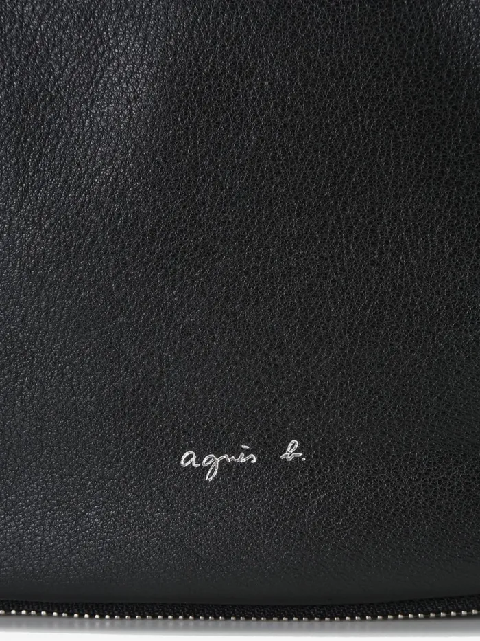 Agns B Handbags Women Black Leather Handbag