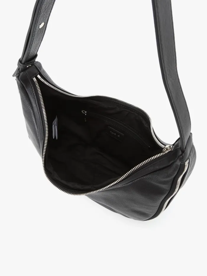 Agns B Handbags Women Black Leather Handbag