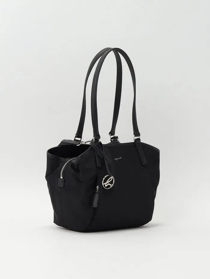 Agns B Handbags Women Black Nylon Canvas agns B Branded Bag