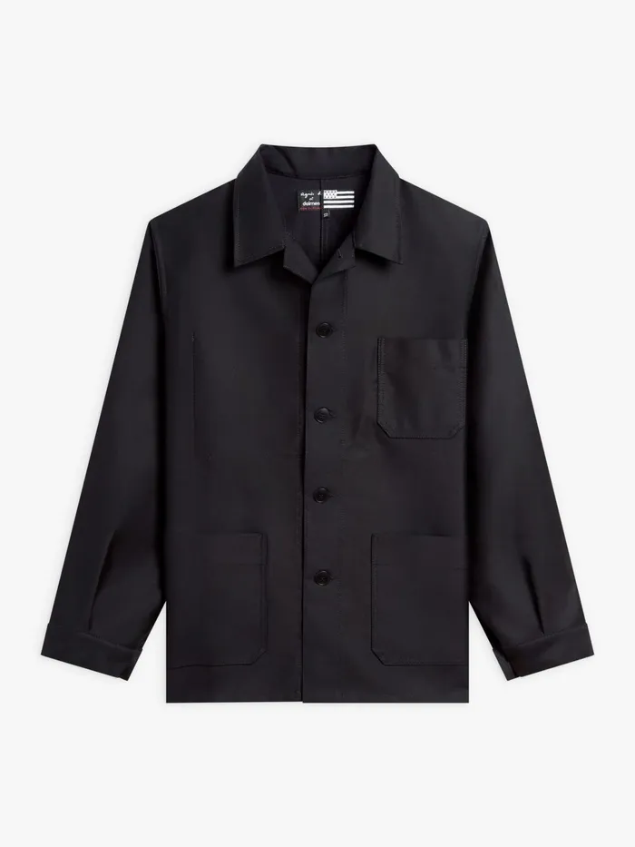 Agns B Jackets and Coats Men Black Cotton Jacket X Dolmen