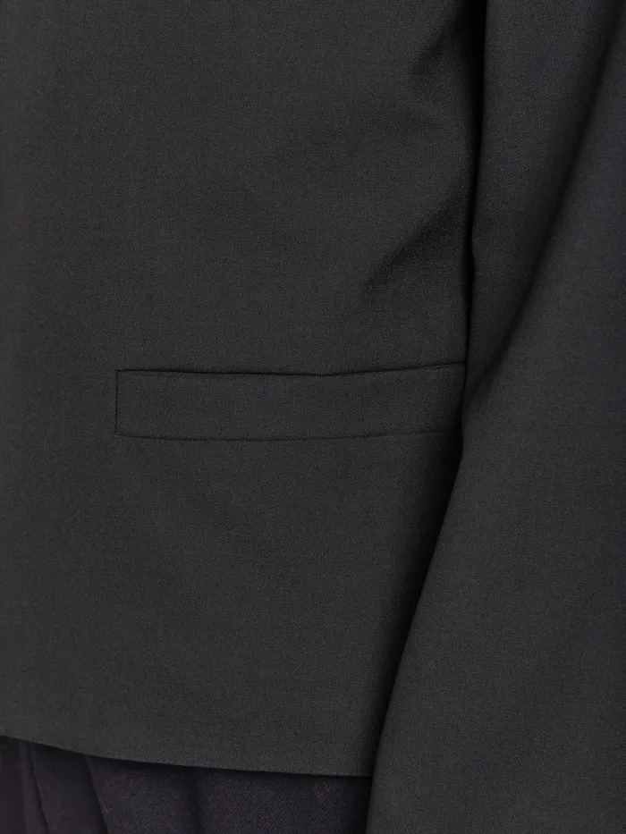 Agns B Jackets and Coats Men Black Worsted Wool Yvan Jacket