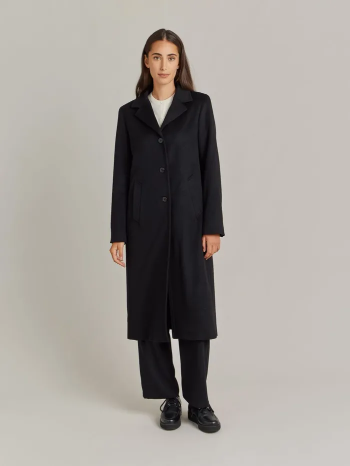 Agns B Jackets and Coats Women Black Cashmere North Coat