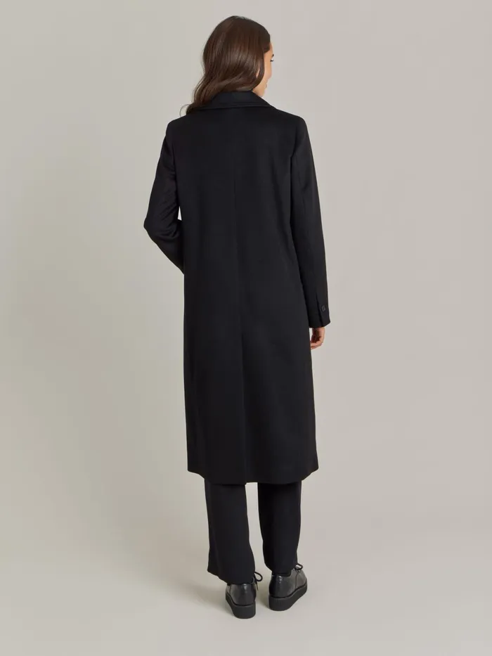 Agns B Jackets and Coats Women Black Cashmere North Coat