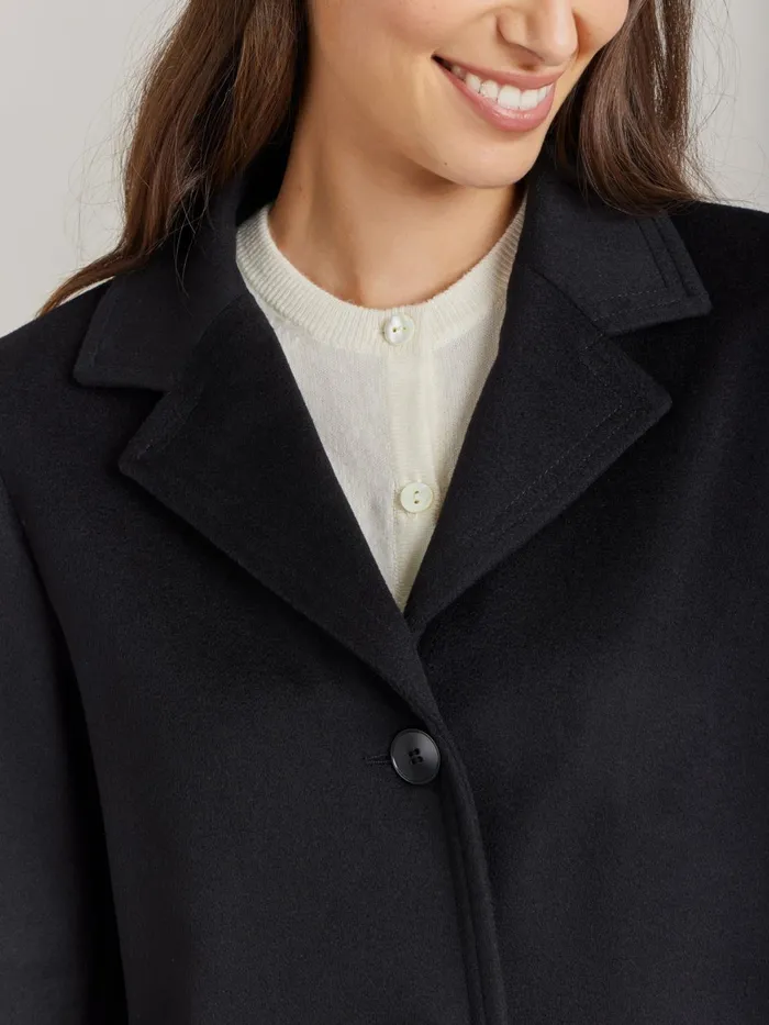 Agns B Jackets and Coats Women Black Cashmere North Coat