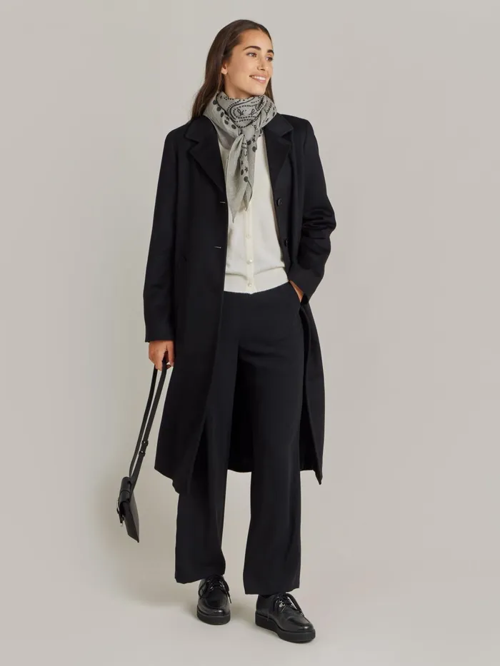 Agns B Jackets and Coats Women Black Cashmere North Coat
