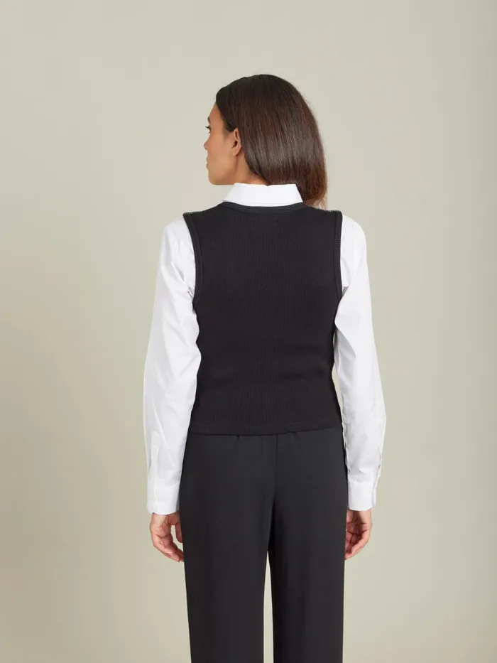 Agns B Jackets and Coats Women Black Jacquard Adrien Cardigan