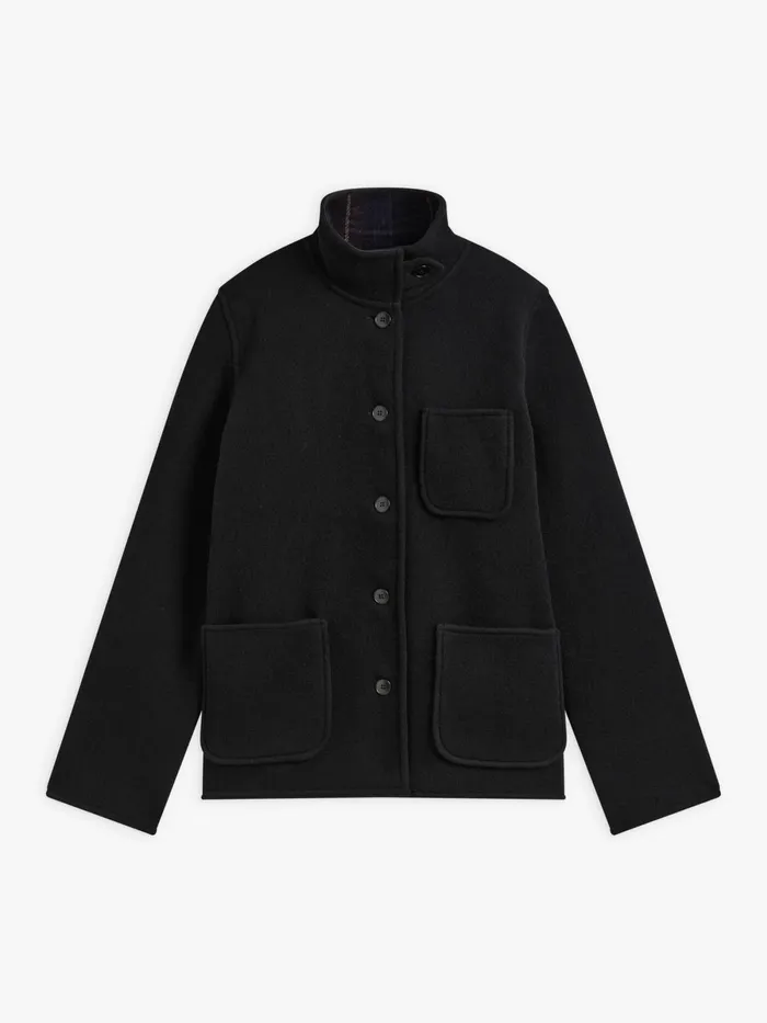Agns B Jackets and Coats Women Black Wool Jacket