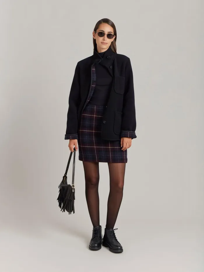 Agns B Jackets and Coats Women Black Wool Jacket