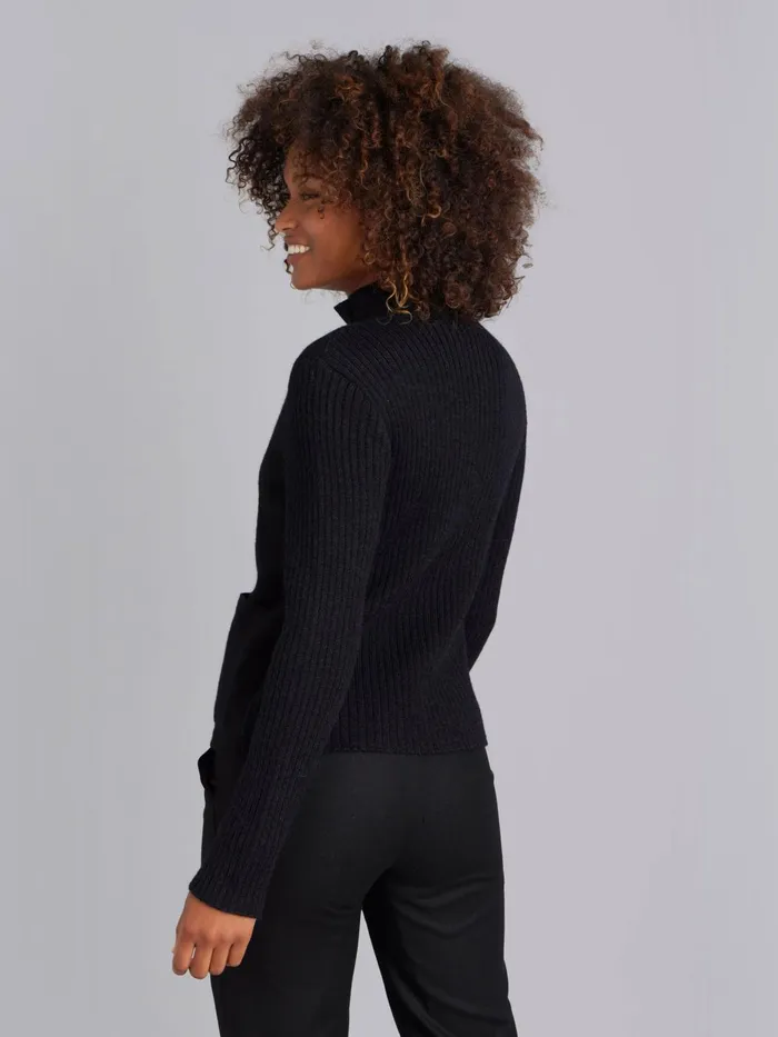 Agns B Jackets and Coats Women Black Woollen Jacket