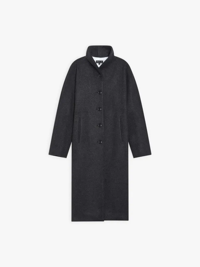Agns B Jackets and Coats Women Grey Wool Leicester Coat