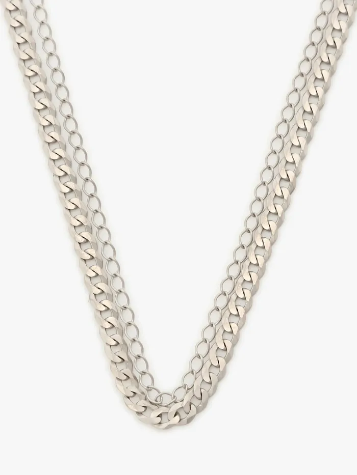 Agns B Jewellery and Watches Men Silver Nelson Silver Necklace