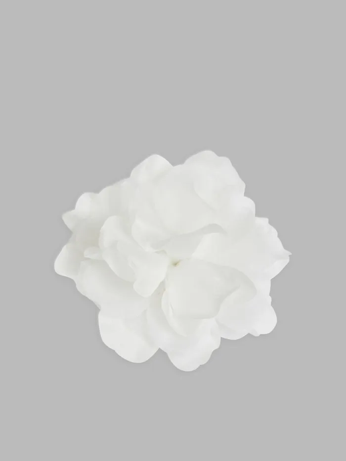 Agns B Jewellery and Watches Women White Silk Flower Maeli Hair Clip