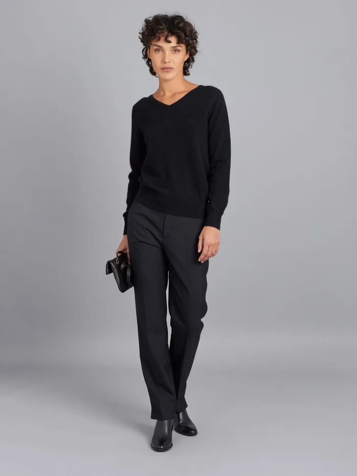 Agns B Jumpers Women Black Cashmere Longsleeve Kristen Jumper