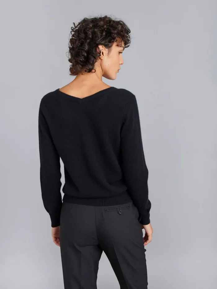 Agns B Jumpers Women Black Cashmere Longsleeve Kristen Jumper