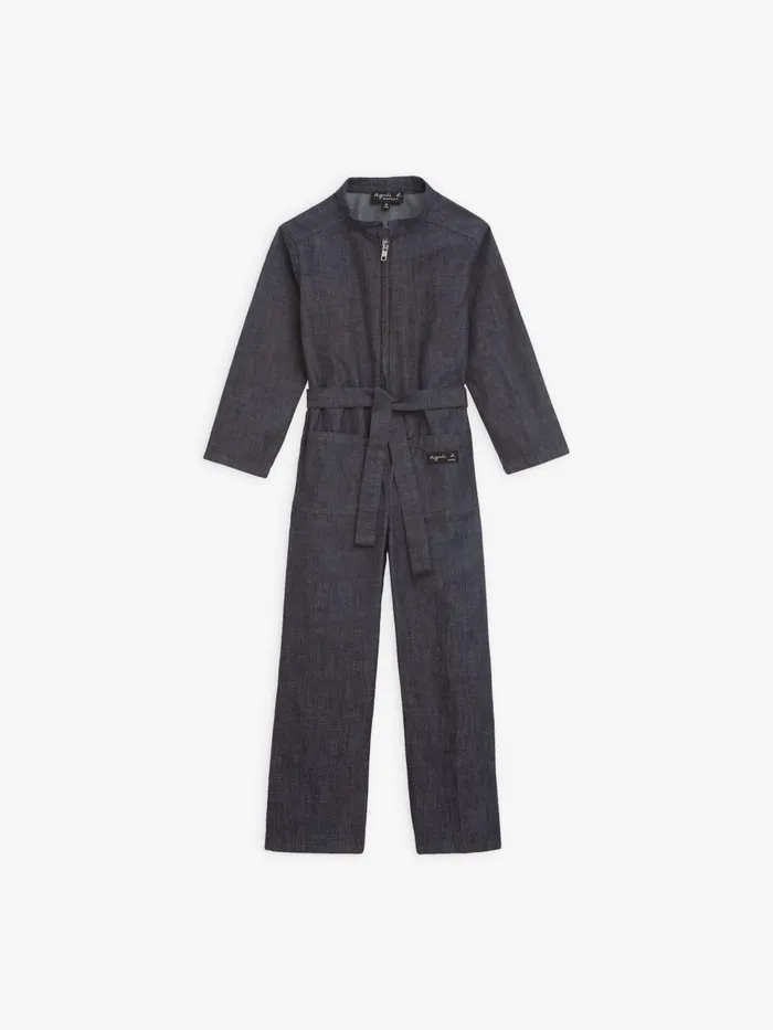 Agns B Jumpsuits WomenChildren Blue Denim 100 Cotton Jumpsuit