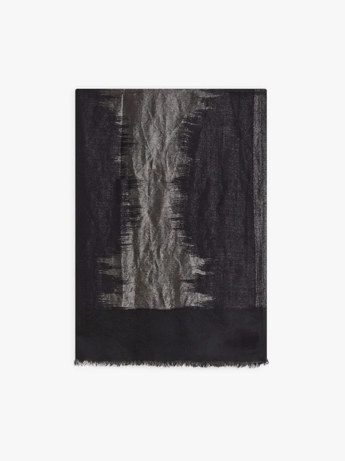 Agns B Scarves Women Black Wool Mina Scarf