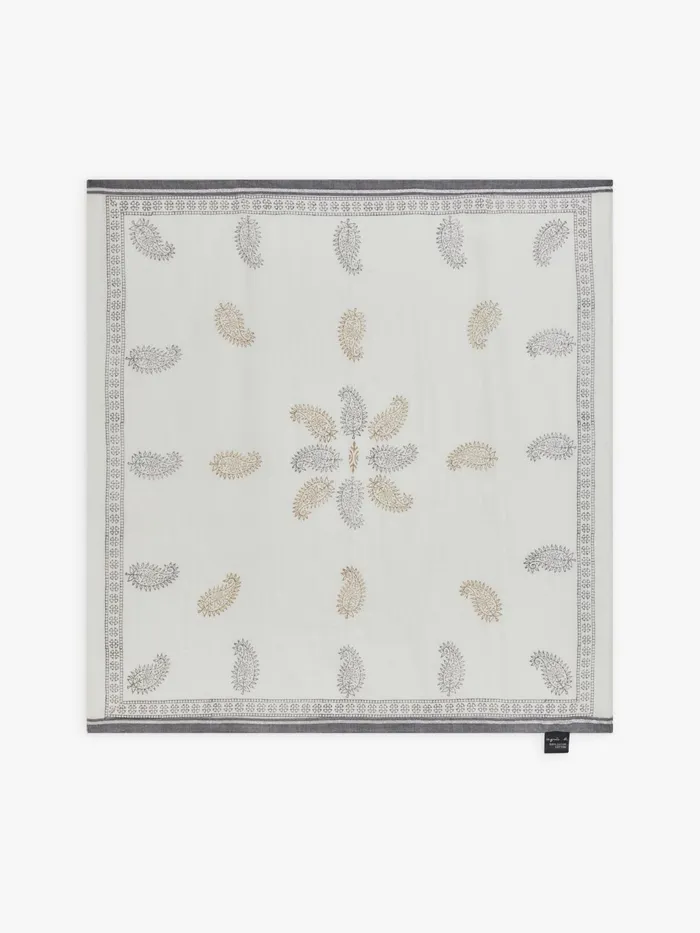 Agns B Scarves Women Ecru Cotton Parvati Bandana