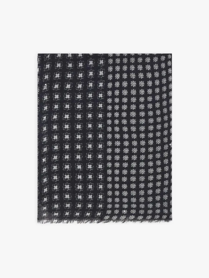 Agns B Scarves WomenMen Black Wool Dal Scarf