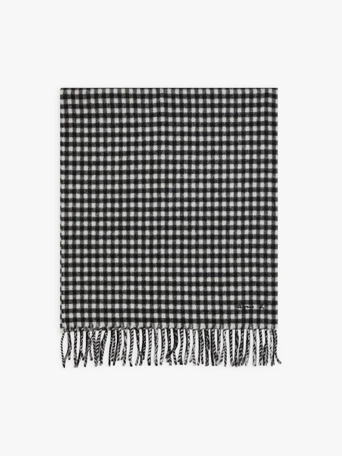 Agns B Scarves WomenMen Black Wool Saliou Scarf