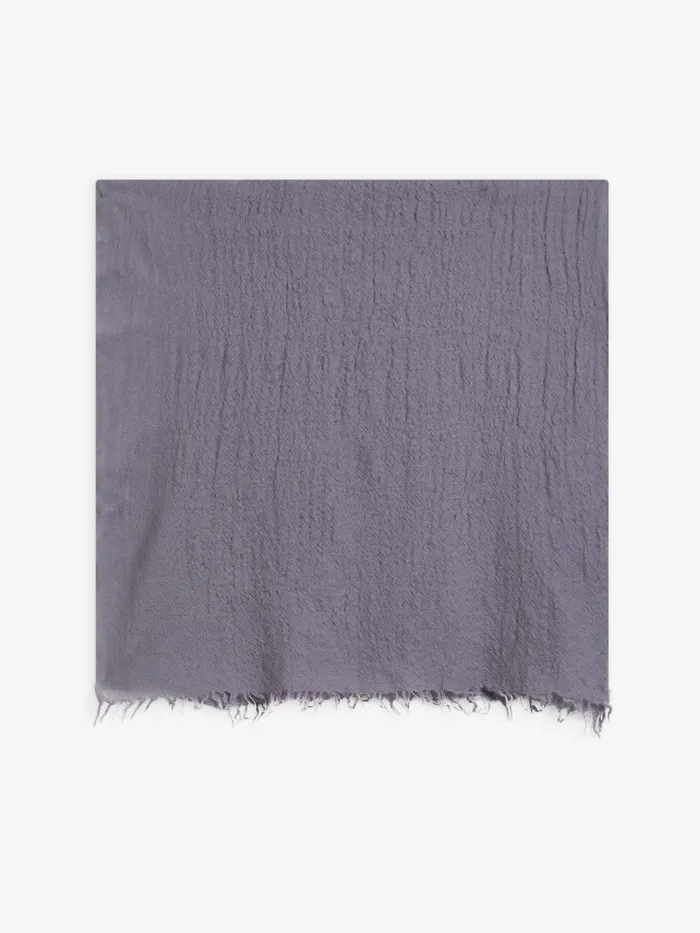 Agns B Scarves WomenMen Grey Wool Eden Scarf