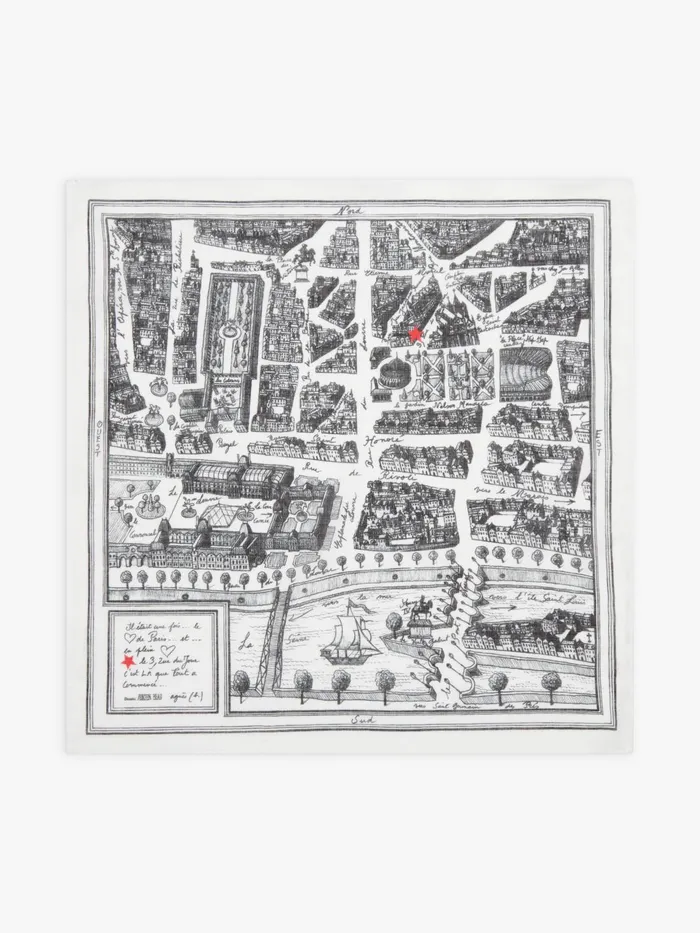 Agns B Scarves WomenMen White Rue Du Jour Scarf