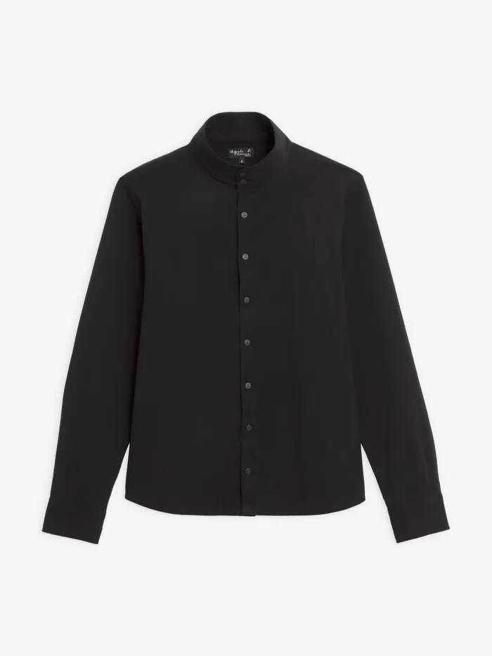 Agns B Shirts Men Black Cotton Lazare Shirt