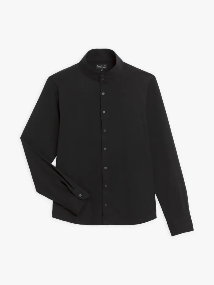 Agns B Shirts Men Black Cotton Lazare Shirt