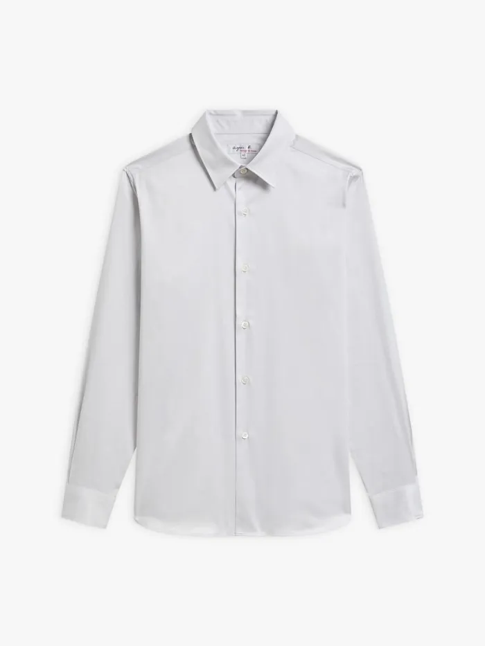 Agns B Shirts Men Grey Cotton Twill Andy Shirt