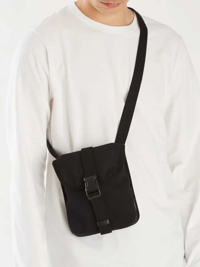 Agns B Shoulder Bags Men Black Cotton Shoulder Bag