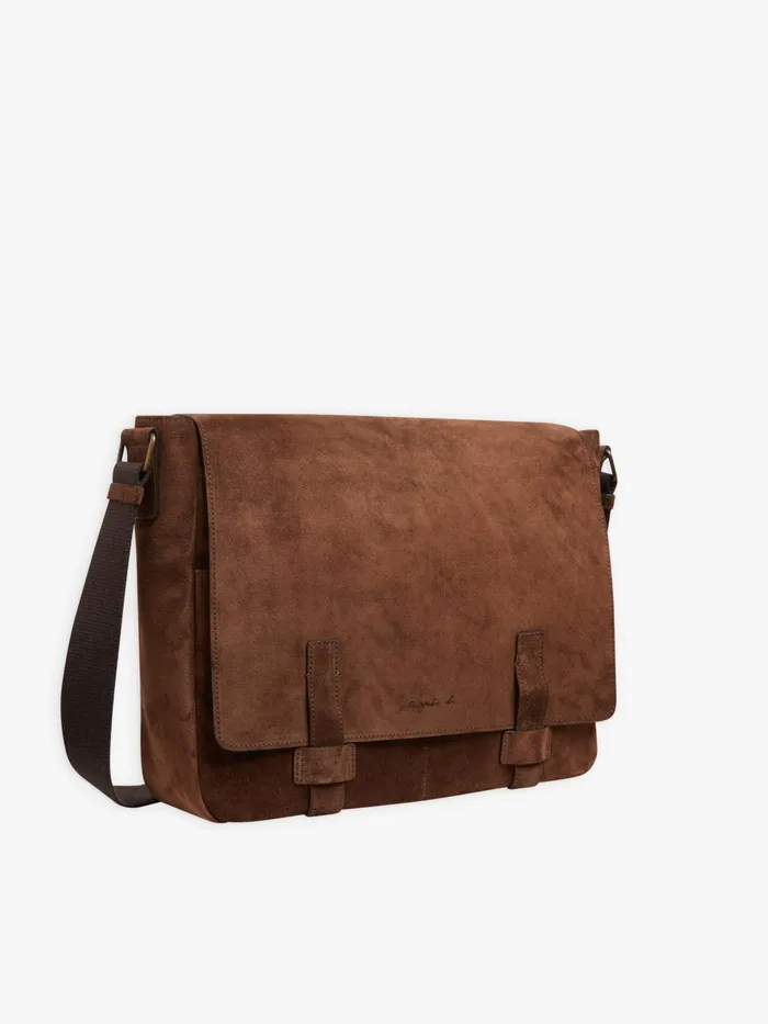 Agns B Shoulder Bags Men Brown Calfskin Leather Joshua Bag
