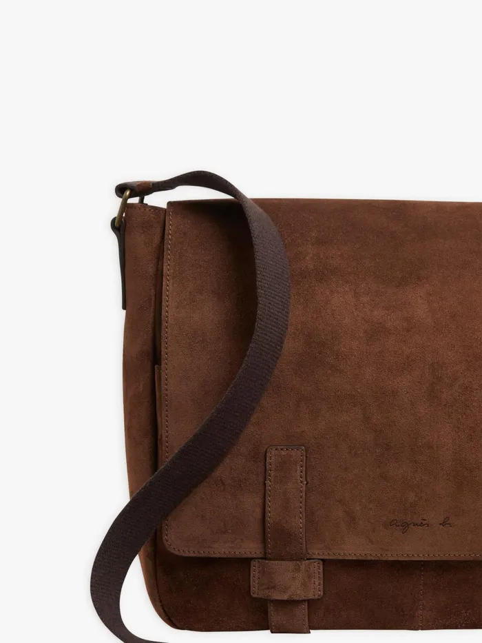 Agns B Shoulder Bags Men Brown Calfskin Leather Joshua Bag