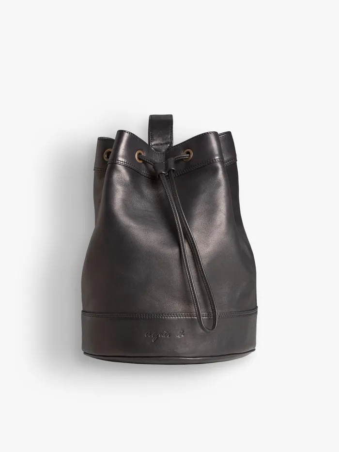 Agns B Shoulder Bags Women Small Baluchon Bag In Black Lambskin