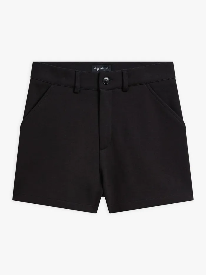Agns B Skirts and Shorts Women Black Cotton Flora Shorts