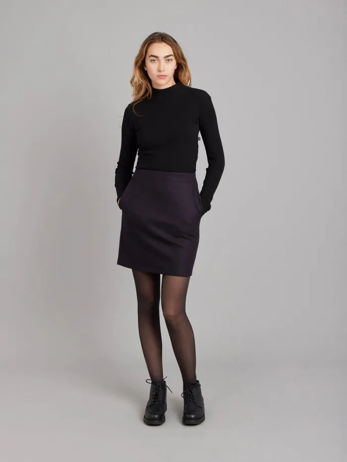 Agns B Skirts and Shorts Women Midnight Blue Short Senso Skirt