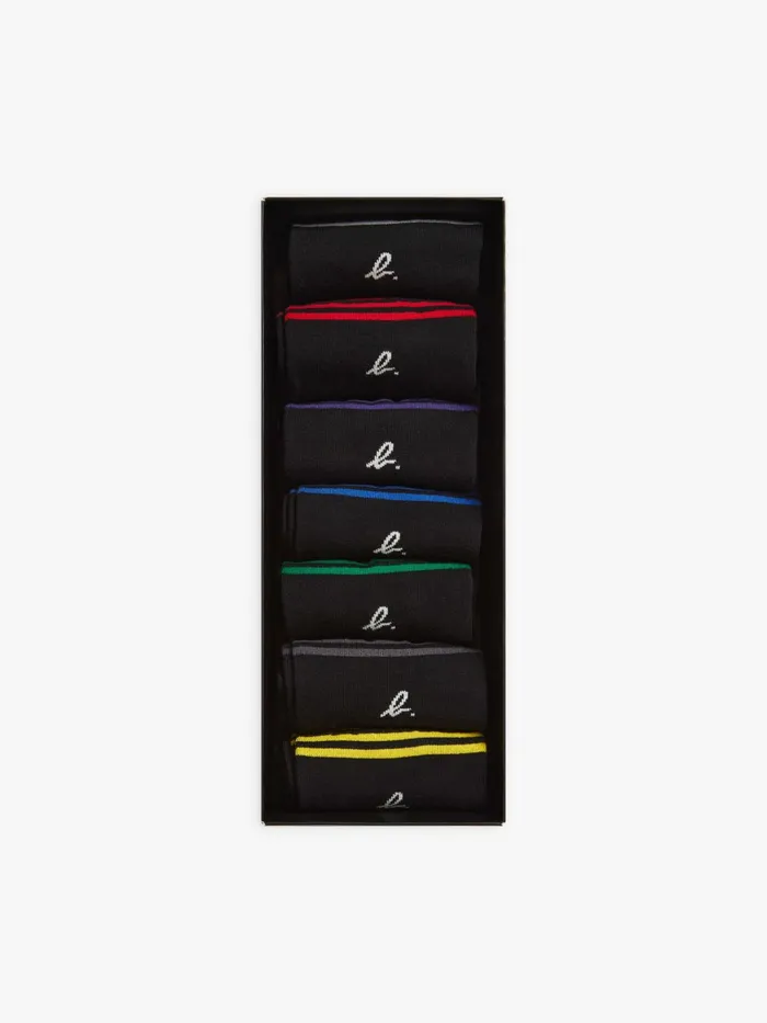 Agns B Socks and Underwear Men Pack Of Cotton Semainier Days Of The Week Socks