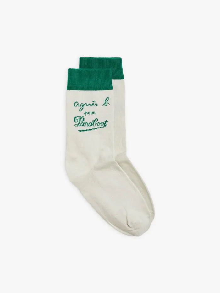 Agns B Socks and Underwear MenWomen Grey Cotton Socks Pour Paraboot