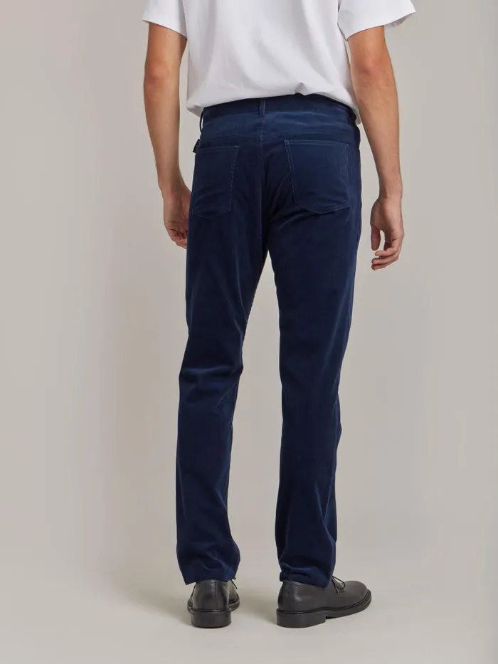 Agns B Suits Men Blue Cotton Velours Chris Jeans