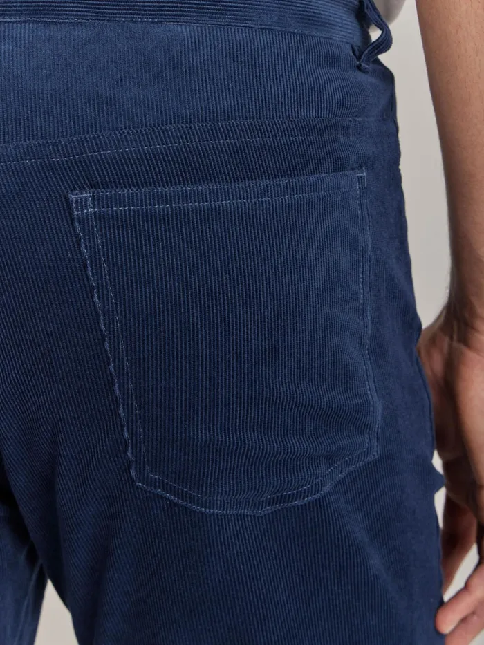 Agns B Suits Men Blue Cotton Velours Chris Jeans