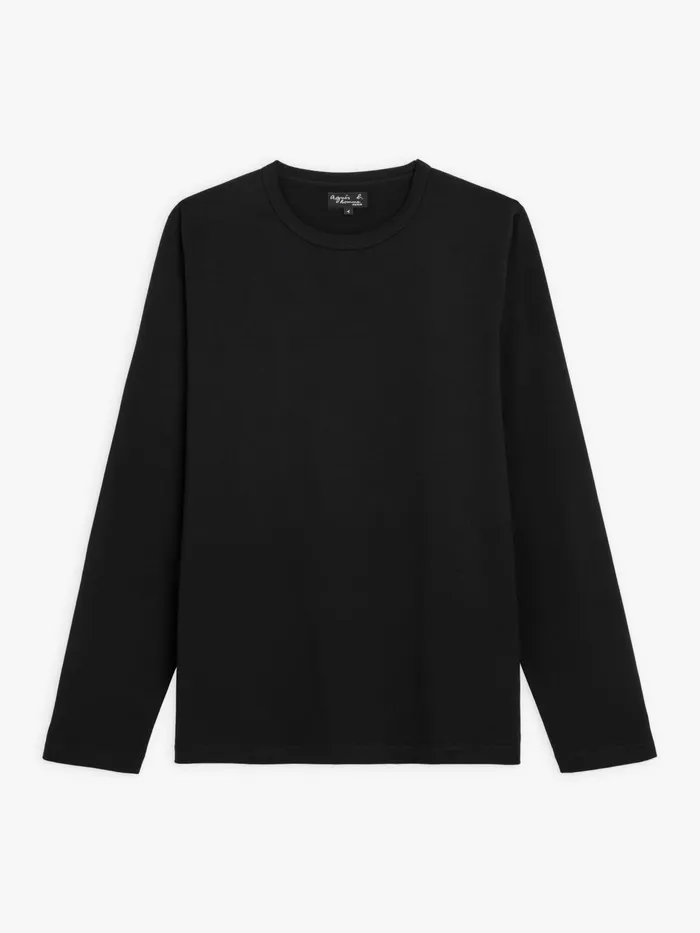 Agns B Tshirts and Polo Shirts Men Black Long Sleeves Coulos Tshirt