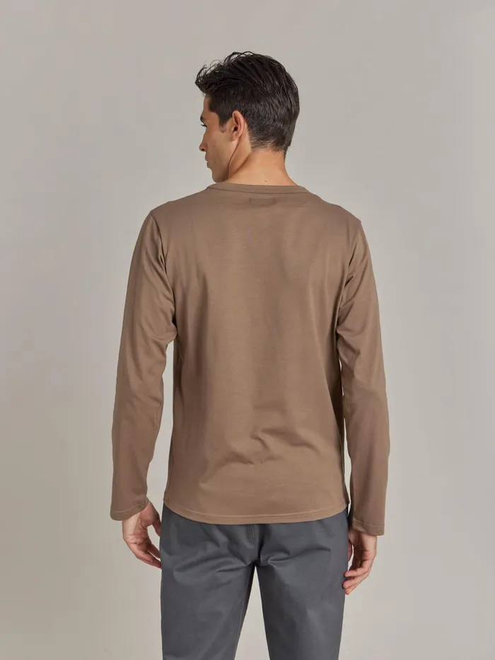 Agns B Tshirts and Polo Shirts Men Brown Cotton Jersey Screenprinted New Coulos Tshirt