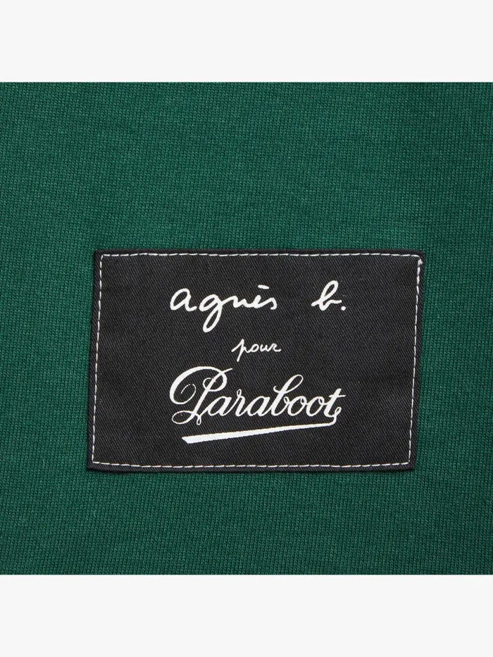 Agns B Tshirts and Polo Shirts Men Green Christof Cotton Jersey Tshirt Pour Paraboot